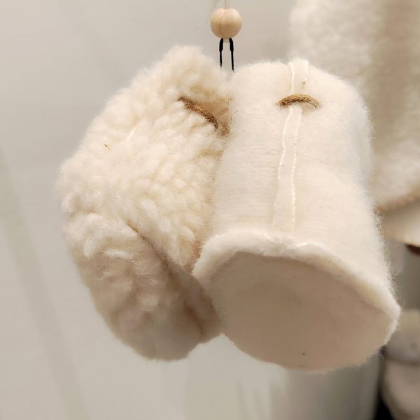 Wolle-Babyschuhe Emo-Schuhe für Baby-Wollfelle
