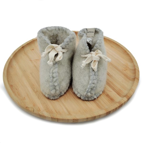 Chaussures de bébé en laine, chaussons pour peaux de bébé