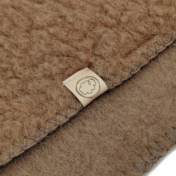Woolen Crib Blanket / Baby Blanket – Thumbled Woolskins camel