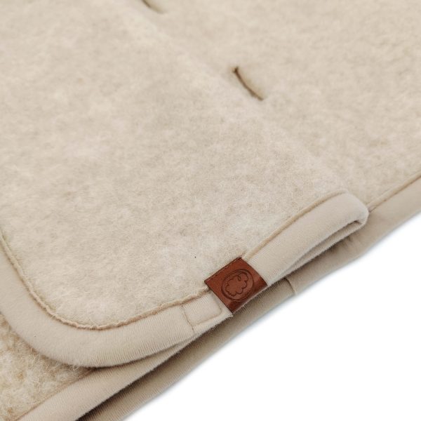 Sacco coprigambe in lana per carrozzina/passeggino | Bakigo beige