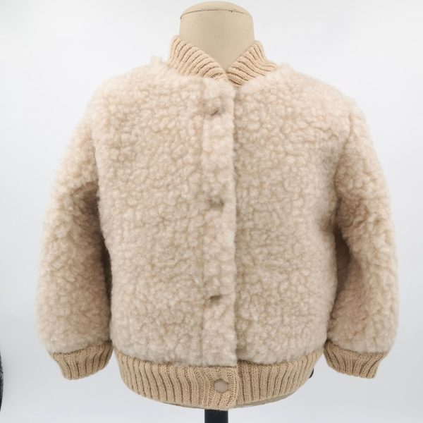 Bomber in lana per giacca da bambino in lana