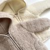 Manteau bébé en laine A Basic Brand Woolskins écru