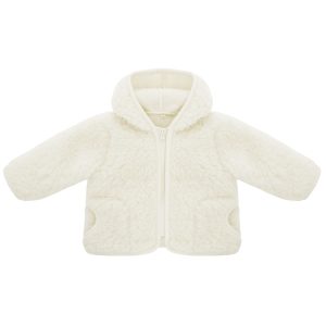 Babymantel aus Wolle von Basic Brand Woolskins ecru