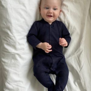 Eine Basic-Marke – Woolskins – Baby-Anzug, Denim-Jeans-Kleidung für Babys