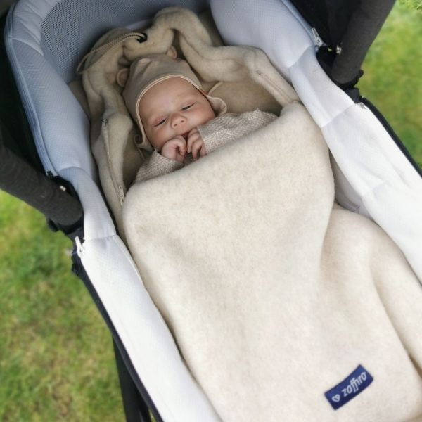 Zaffiro | Wollfußsack – Schlafsack für Buggy und Babywanne