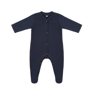 Eine Basic-Marke – Woolskins – Babyanzug Marineblau