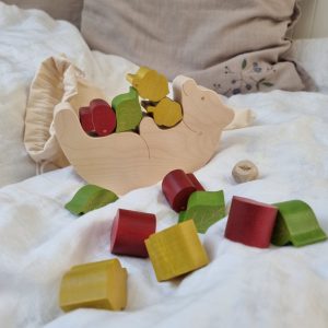 Holzspielzeug für Kinder, Balancespiel, Stapelspiel, Woolskins Tarnawa