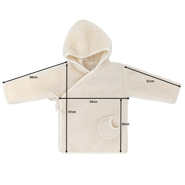 Wollen babyjasje Woolskins kimonojas wol