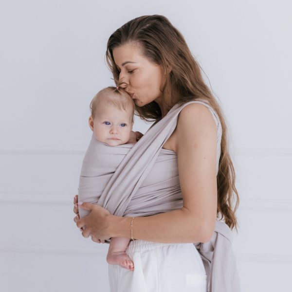 Multifunctionele Draagdoek voor baby - Zaffiro 'Be Close'| Katoen Beige