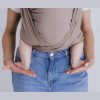 Multifunctionele Draagdoek voor baby - Zaffiro 'Be Close'| Katoen Hazelnoot