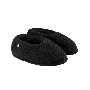 A Basic Brand - Wollen Sloffen Dames - 100% Scheerwol | zwart