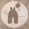 Wollen overall broek baby 100% wol met verstelbare eco-leder bandjes – Woolskins Wollen overall broek baby 100% wol met verstelbare eco-leder bandjes – Woolskins