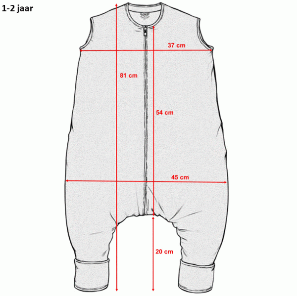 Woolskins wollen babyslaapzak van 100% Europese wol met pijpjes en omslagboorden, ideaal voor baby’s en peuters, temperatuurregulerend en hypoallergeen