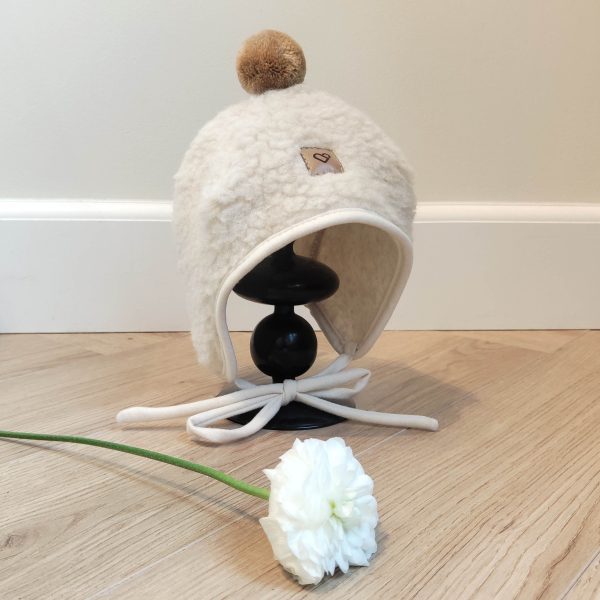 Wollen babymuts Woolskins zaffiro