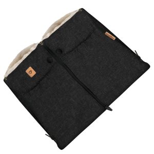 Handwarmers voor Kinderwagen - Zaffiro iGrow 4.0 | Zwart-melange/beige