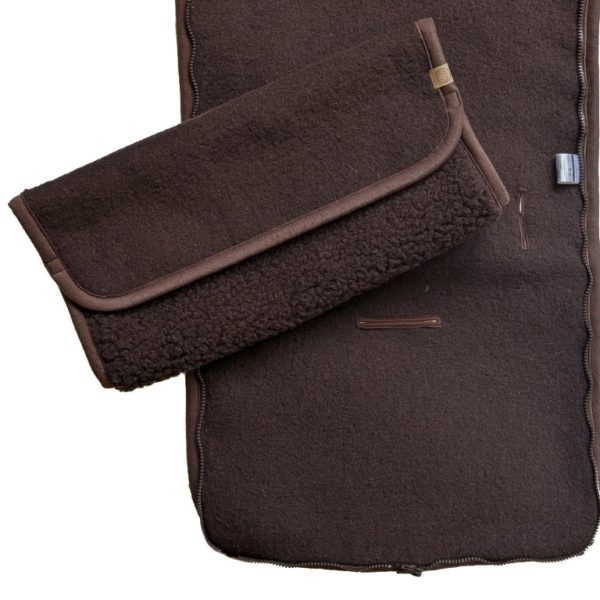 Wollen Veoetnzak Kinderwagen Woolskins Dark Chocolat Wollen Veoetnzak Kinderwagen Woolskins Dark Chocolat