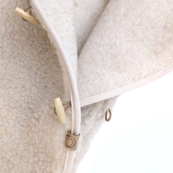 Wollen slaapzak Wol Baby Peuter Woolskins Bruin Wollen winterpak Amandel ecru Woolskins