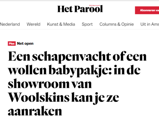 Woolskins het Parool